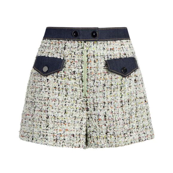 Cinq a Sept Womens Anya Boucle Zoe Shorts 12 Patina Multi - NWT $295